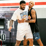 Bold Basketball Shorts in Silver