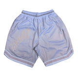 Bold Basketball Shorts in Silver
