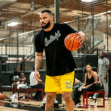 Lemon Mesh Shorts in Yellow