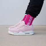 Elite Socks in Pink/White