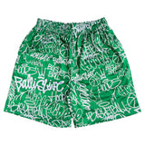 Throwie Mesh Shorts in Green