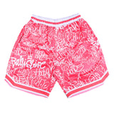 Throwie Basketball Shorts in Pink