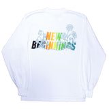New Beginnings L/S Tee in White