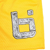 Lemon Mesh Shorts in Yellow